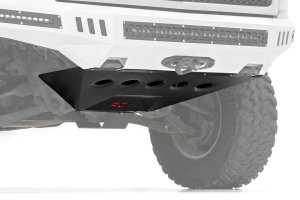 GMC Sierra 1500 Prerunner Bumper with Skid Plate - Front - Rough Country - Pre-Runner Style - Black - '07-'13 GMC Sierra 1500 Prerunner Bumper with Skid Plate - Front - Rough Country - Pre-Runner Style - Black - '07-'13